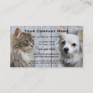 Dog Cat Pet Grooming Salon Visitenkarte