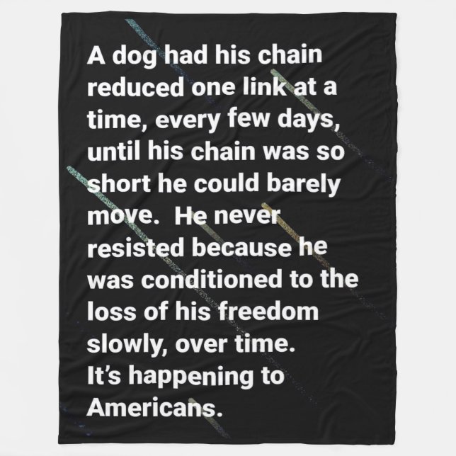 DOG CHAIN FLEECEDECKE (Vorderseite)