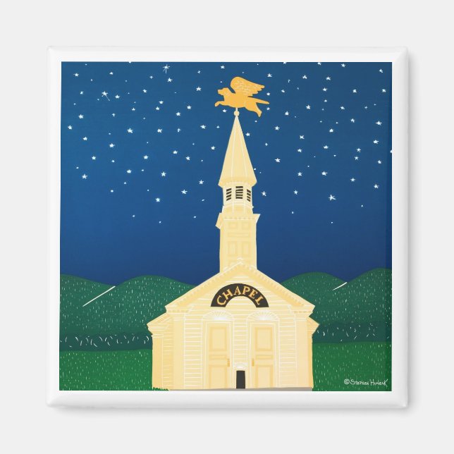 Dog Chapel Magnet-Stephen Huneck Magnet (Vorne)