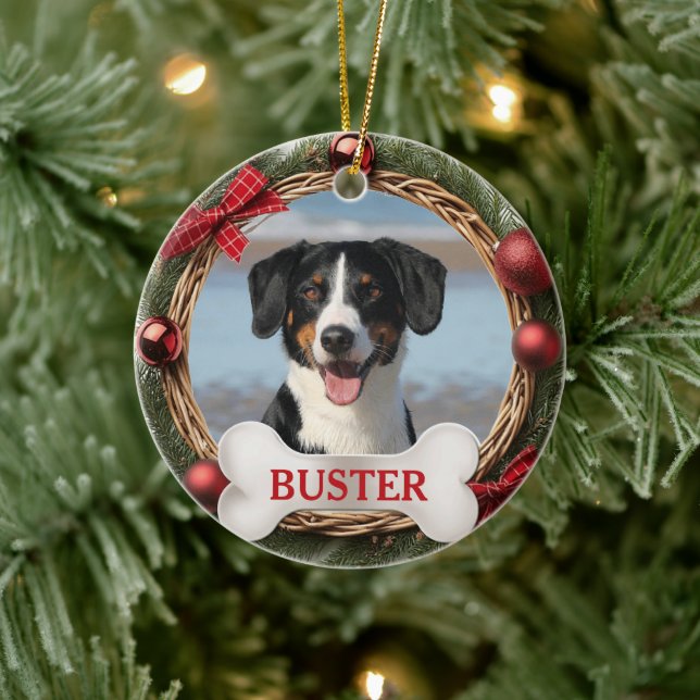 Dog Christmas Tree Ornament with Bone (Baum)