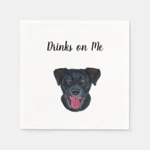 Dog Cocktail Napkins Serviette