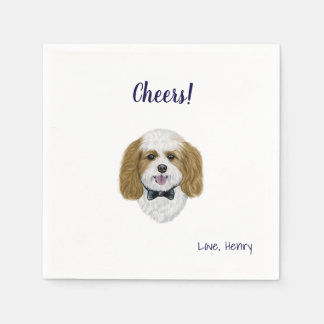 Dog Cocktail Napkins Serviette