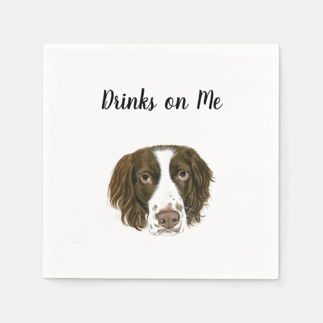 Dog Cocktail Napkins Serviette (Vorderseite)