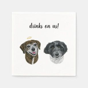 Dog Cocktail Napkins Serviette