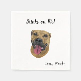 Dog Cocktail Napkins Serviette