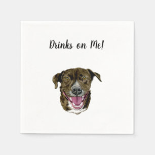 Dog Cocktail Napkins Serviette