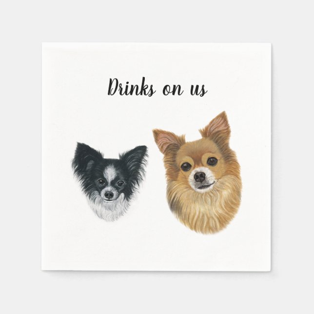 Dog Cocktail Napkins Serviette (Vorderseite)