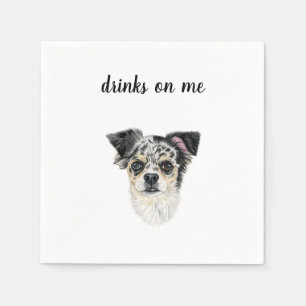 Dog Cocktail Napkins Serviette