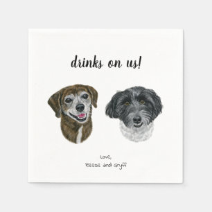 Dog Cocktail Napkins Serviette