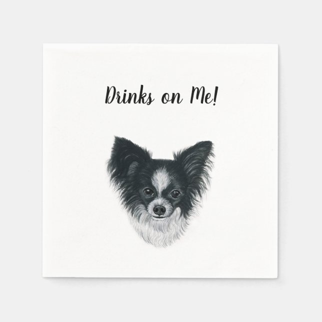 Dog Cocktail Napkins Serviette (Vorderseite)