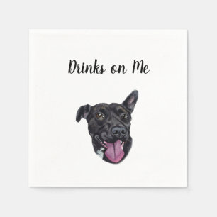 Dog Cocktail Napkins Serviette