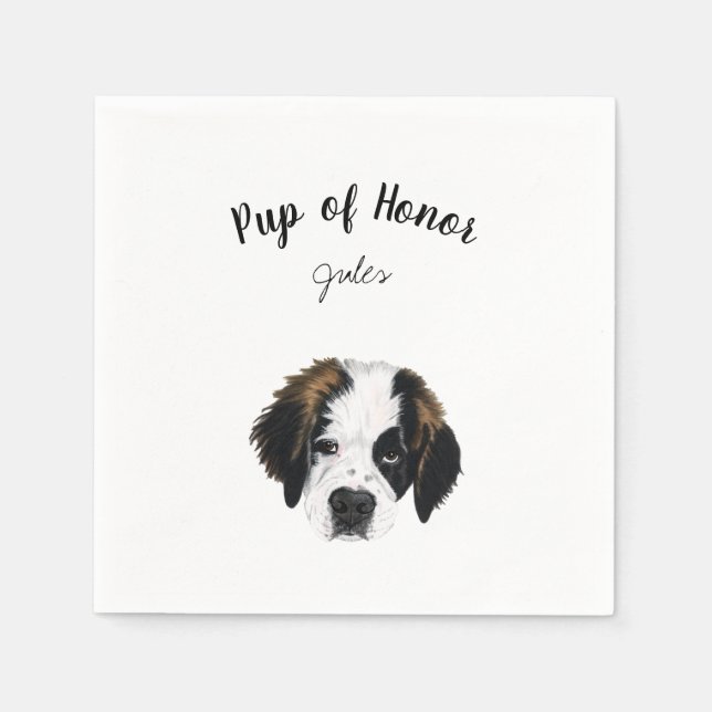 Dog Cocktail Napkins Serviette (Vorderseite)