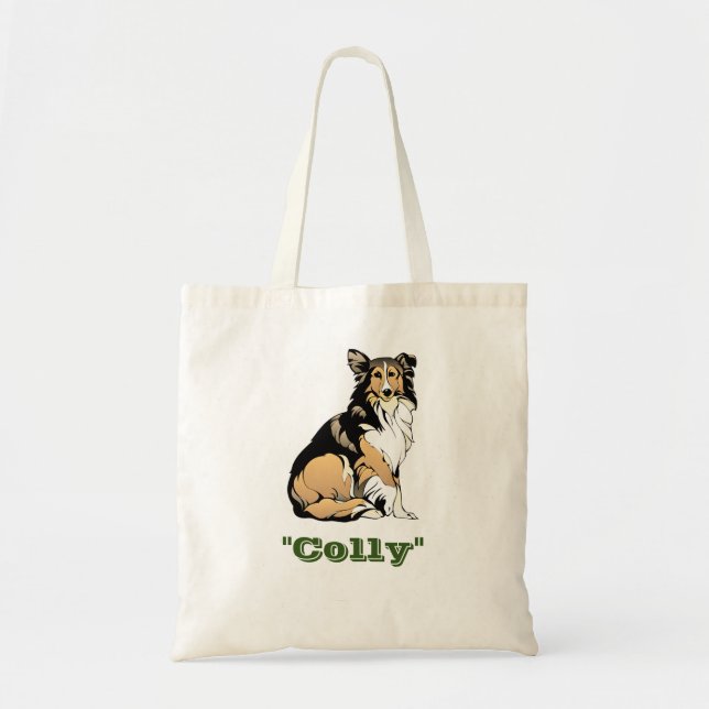 "#Dog#Colly" Totentasche Tragetasche (Vorne)