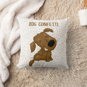 Dog Confetti Shedding Dog Kissen