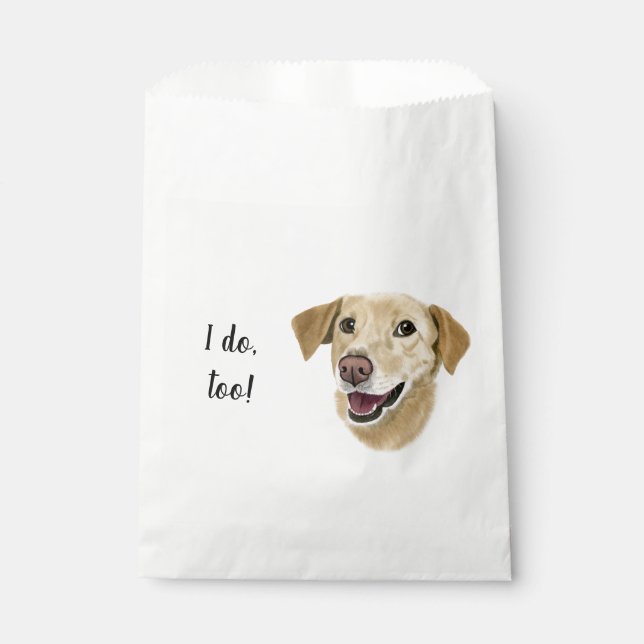 Dog Custom Cocktail Napkin Geschenktütchen (Vorderseite)