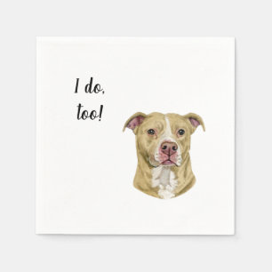 Dog Custom Cocktail Napkin Serviette