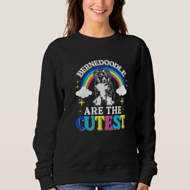 Dog Cute Bernedoodle Premium Sweatshirt (Vorderseite)