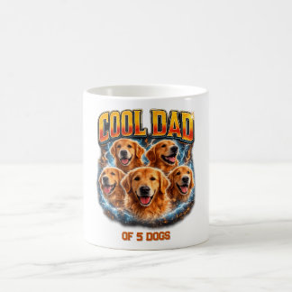 Dog Dad Portrait Personalized Number Custom Design Kaffeetasse