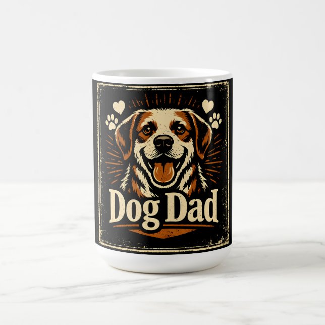 Dog Dad – Proud Canine Father Love Kaffeetasse (Mittel)