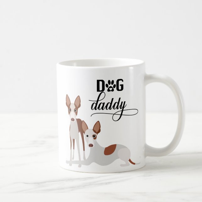 Dog Daddy Ibizan Hound Pharaoh Podenco Kaffeetasse (Rechts)