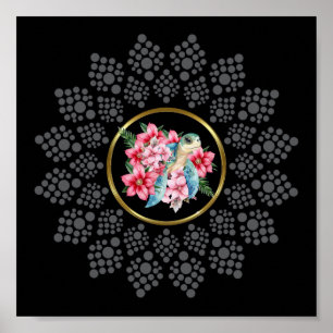 Dog dein eigenes Mandala mit Sea Turtle Center Ima Poster