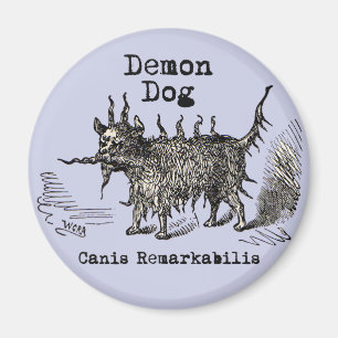 Dog Demon Vintag Funny Niedlich Magnet