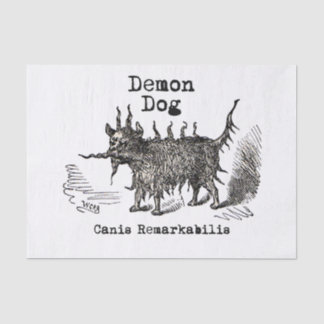 Dog Demon Vintag Funny Niedlich Seidenpapier
