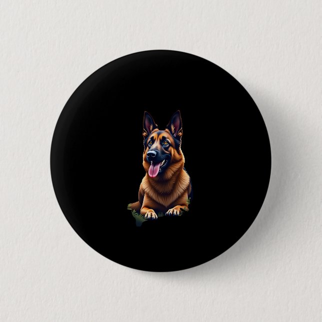Dog Dog Lover Dow Button (Vorderseite)