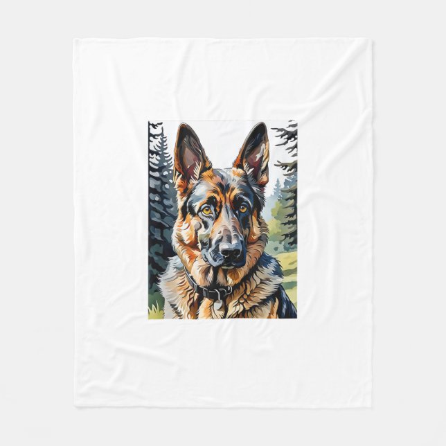 Dog Dog Lover Dow Fleecedecke (Vorderseite)