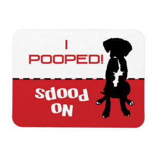 Dog Dog To Go Potty Poop Magnet - laissez le chien