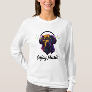 Dog Enjoy Music T-Shirt