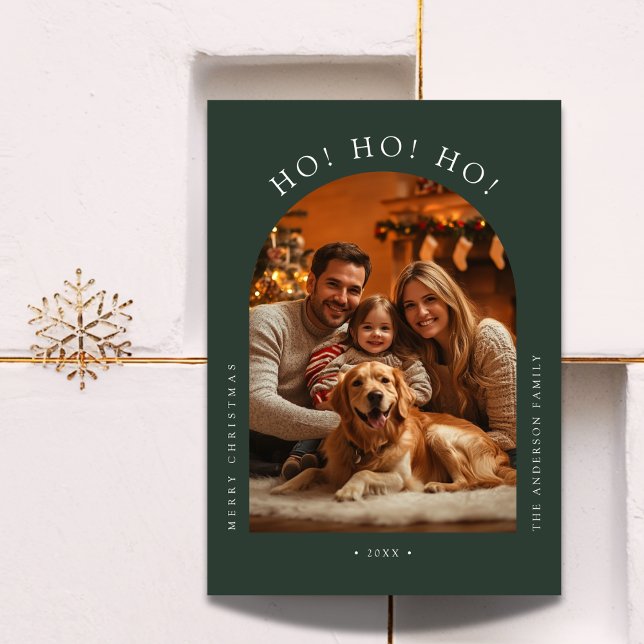 Dog Family Arch Foto Funny Ho Ho Weihnachten (Von Creator hochgeladen)