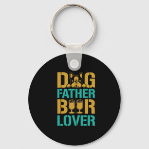 Dog Father Beer Lover Schlüsselanhänger