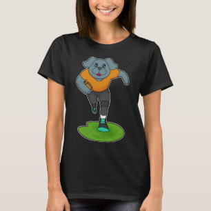 Dog Football-Spieler American Football T-Shirt