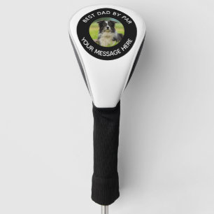 Dog Foto Bester Vater Funny Message Golf Headcover