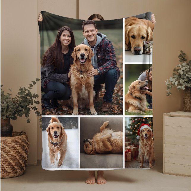 Dog Foto Collage Sherpa Blanket Begleiter Mama Ges Sherpadecke (Von Creator hochgeladen)