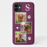 DOG Foto Klebemasse Monogram Magenta PET
