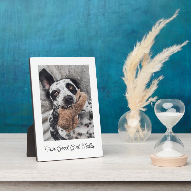 Dog Foto Memento Keepake Fotoplatte (Seite)