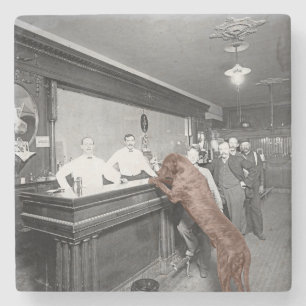 Dog Friendly Saloon Tavern Bar 1900 Fotograf Steinuntersetzer