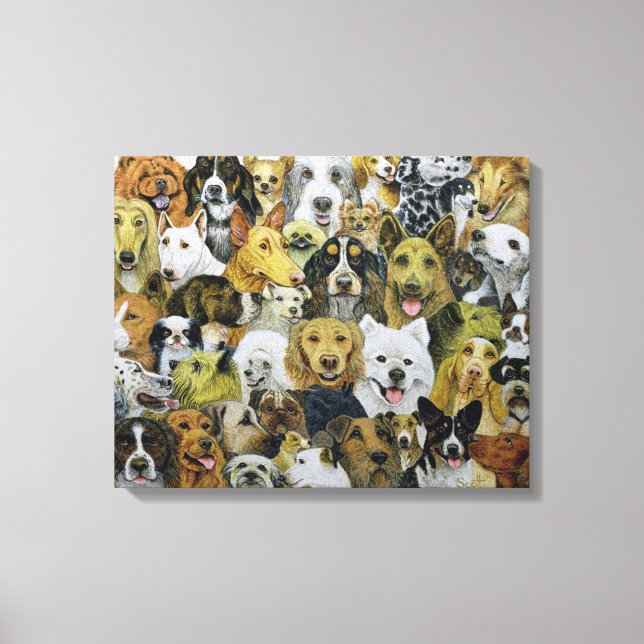 Dog Friends Leinwanddruck (Vorderseite)