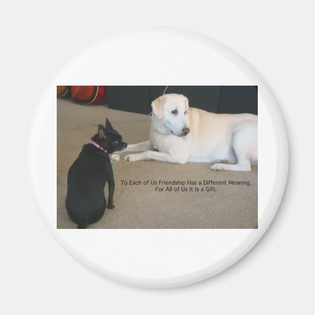Dog Friendship Magnet (Vorne)