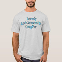 Dog Fur Funny Zitat mit leichtem blauen Text