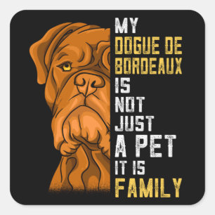 Dog-Gabe Quadratischer Aufkleber