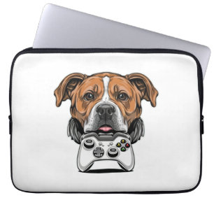 Dog Gamer - Videospiel Laptopschutzhülle
