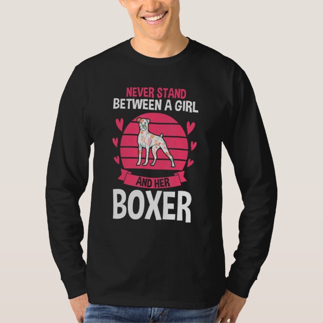 Dog German Boxer T-Shirt (Vorderseite)