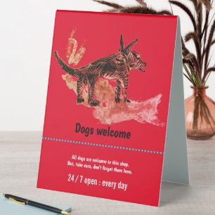 Dog Graphic Design Poster Flyer gefunden Tischaufsteller