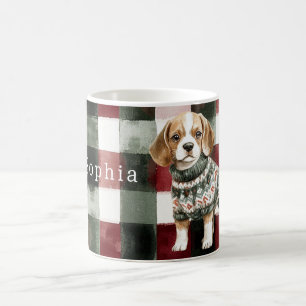 Dog Green Sweater Weihnachten Kaffeetasse