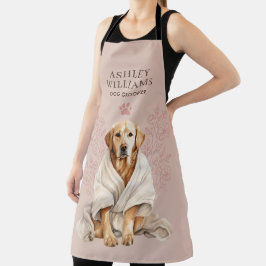 Dog Groomer Blush Elegant Schürze