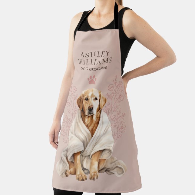 Dog Groomer Blush Elegant Schürze (InSitu)