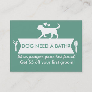 Dog Groomer Business Card - Personalizable Visitenkarte